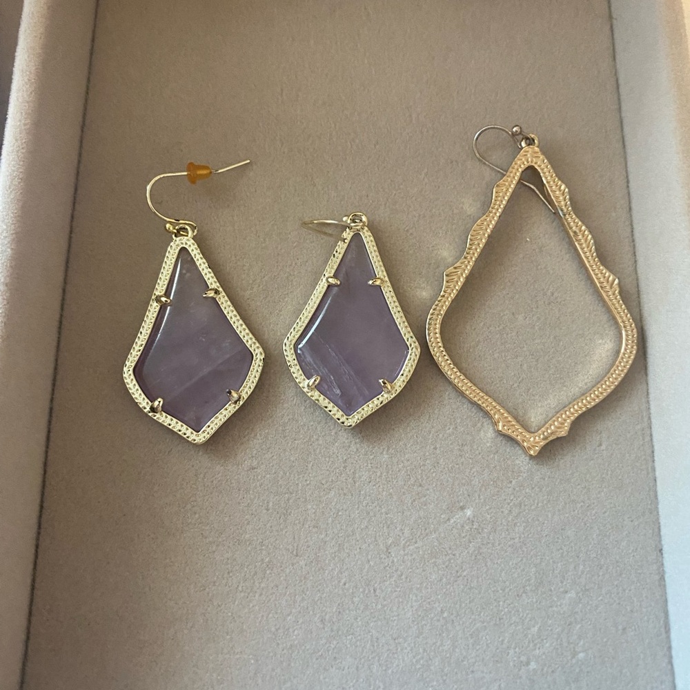 Amethyst Kendra Scott earrings